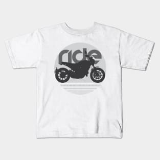 Ride scrambler icon sun Kids T-Shirt